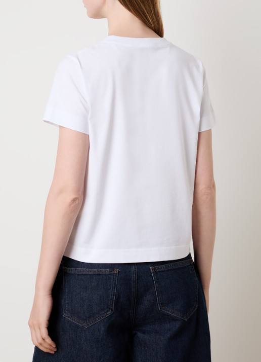 Givenchy T-shirt met logoborduring - achterkant 5 wit