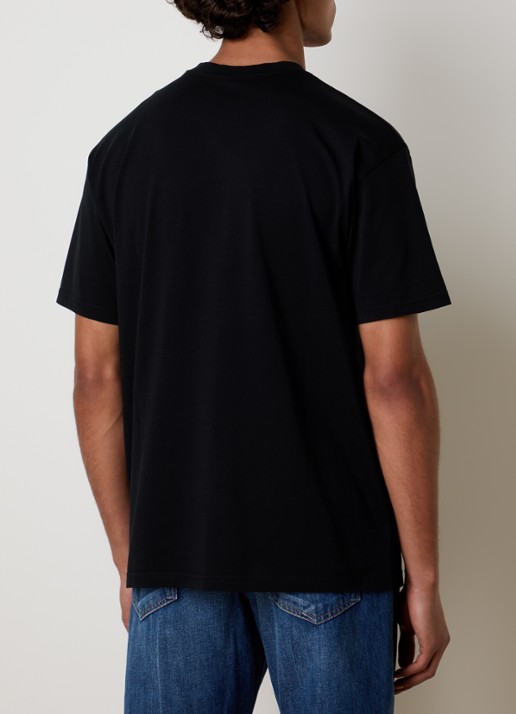 Givenchy T-shirt met logoprint - achterkant 3 zwart