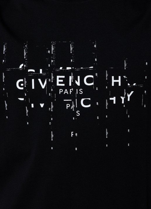 Givenchy T-shirt met logoprint - detail 2 zwart