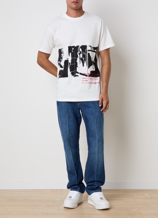 Givenchy T-shirt met print - voorkant 2 gebroken wit