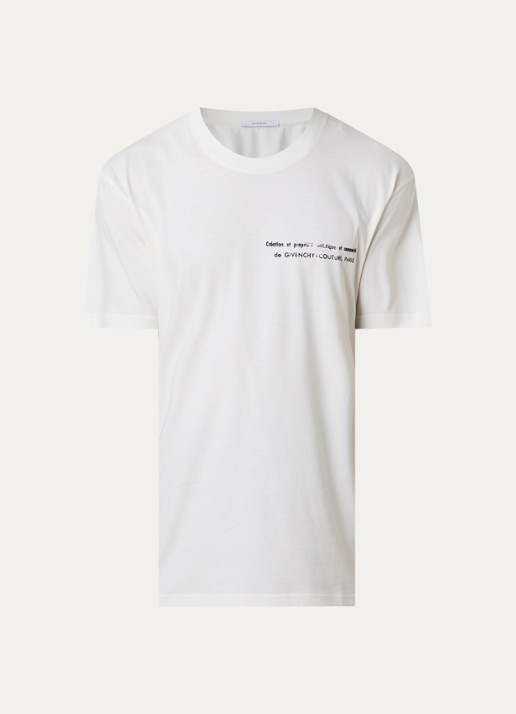 Givenchy T-shirt met print - voorkant wit