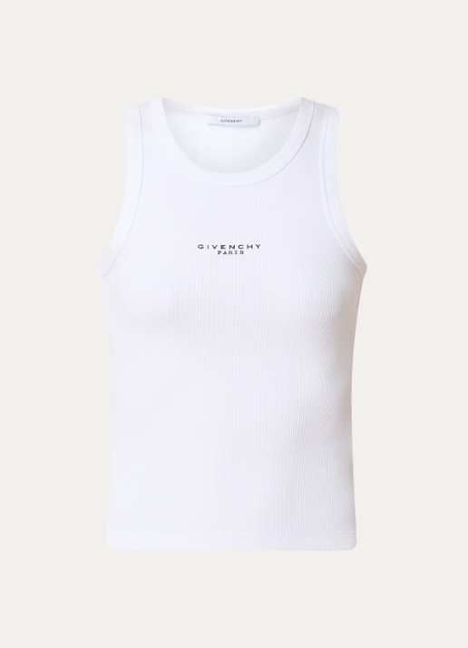 Givenchy Tanktop met logo - voorkant wit