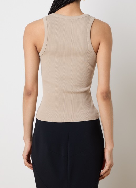 Givenchy Tanktop met logoprint - achterkant 5 beige