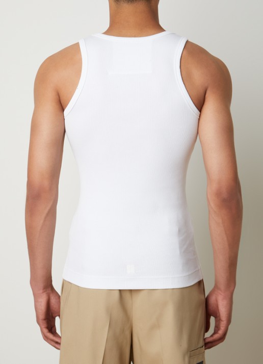 Givenchy Tanktop met ribstructuur - achterkant wit