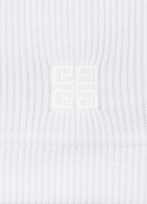 Givenchy Tanktop met ribstructuur - detail 5 wit