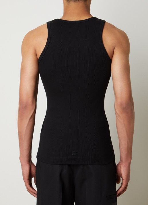 Givenchy Tanktop met ribstructuur - achterkant 3 zwart