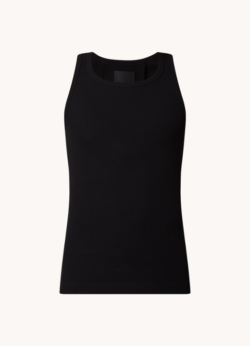 Givenchy Tanktop met ribstructuur - voorkant zwart