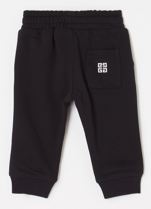 Givenchy Tapered fit joggingbroek met logoprint - voorkant 2 zwart