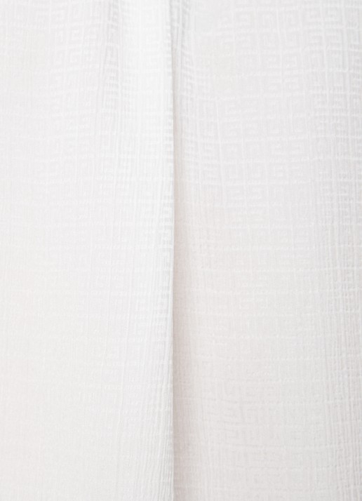 Givenchy Tuniek van zijde met logoprint en strikdetail - detail 4 gebroken wit