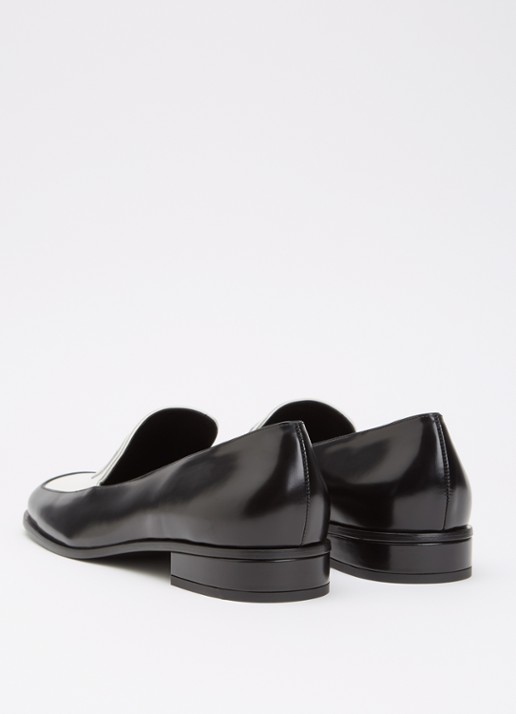 Givenchy Tux Bicolor loafer van kalfsleer - achterkant 7 zwart