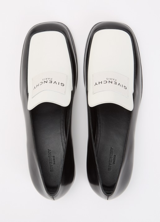 Givenchy Tux Bicolor loafer van kalfsleer - detail 4 zwart