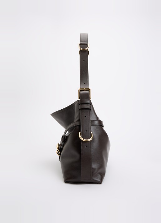 Givenchy Vouyou schoudertas van leer - detail 3 chocoladebruin