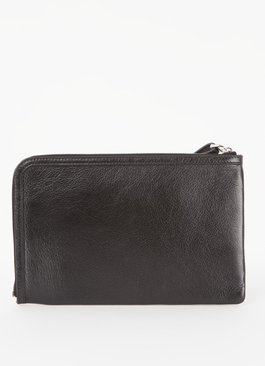 Givenchy Voyou clutch van kalfsleer  - achterkant 5 zwart