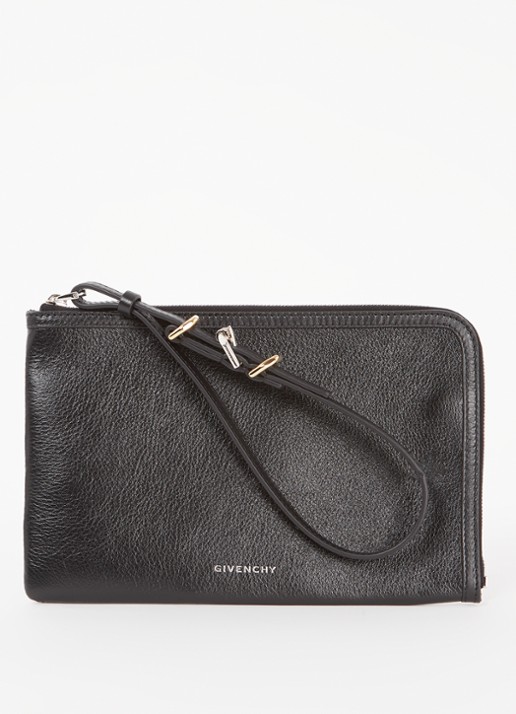 Givenchy Voyou clutch van kalfsleer  - voorkant zwart