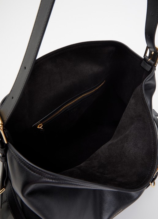 Givenchy Voyou Large schoudertas van kalfsleer met verstelbare schouderriem - detail 2 zwart
