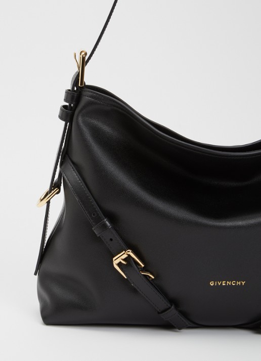 Givenchy Voyou schoudertas van kalfsleer met verstelbare schouderriem - detail 5 zwart