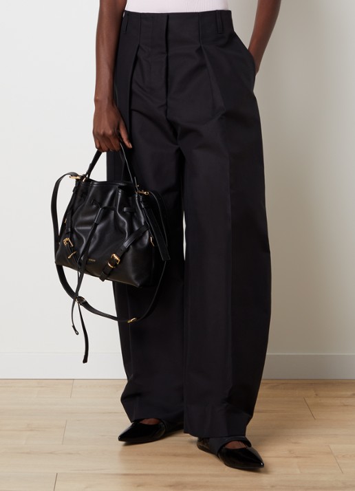 Givenchy Voyou Small schoudertas van kalfsleer - voorkant 8 zwart