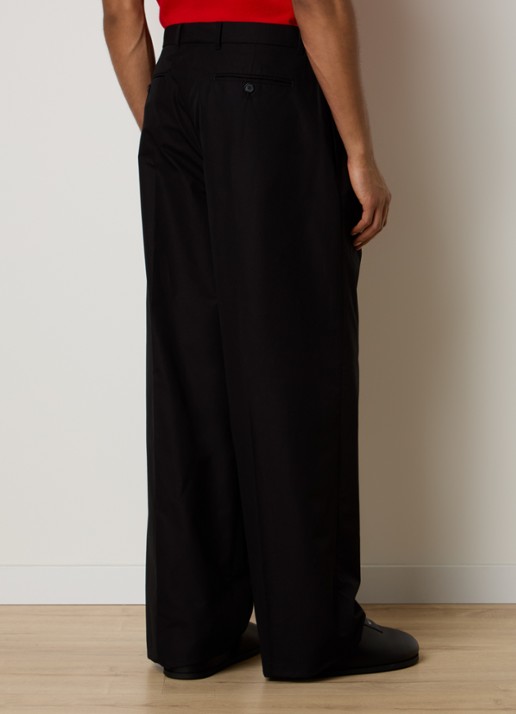 Givenchy Wide fit pantalon met steekzakken - achterkant zwart