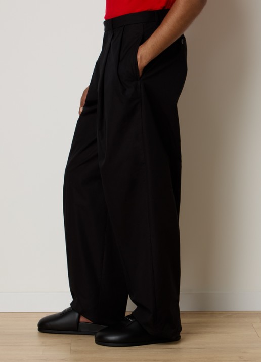 Givenchy Wide fit pantalon met steekzakken - detail 3 zwart