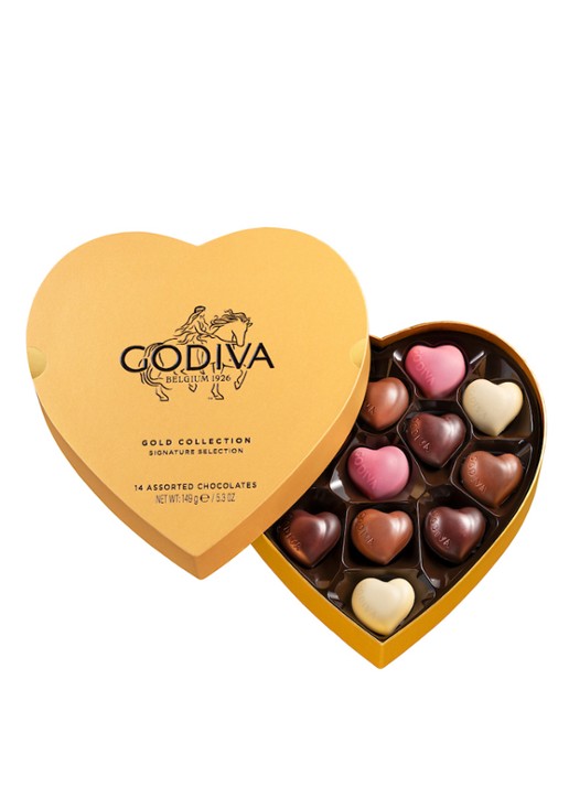 Godiva Coeur Iconique Collection chocolade bonbons 14 stuks - voorkant 2 undefined