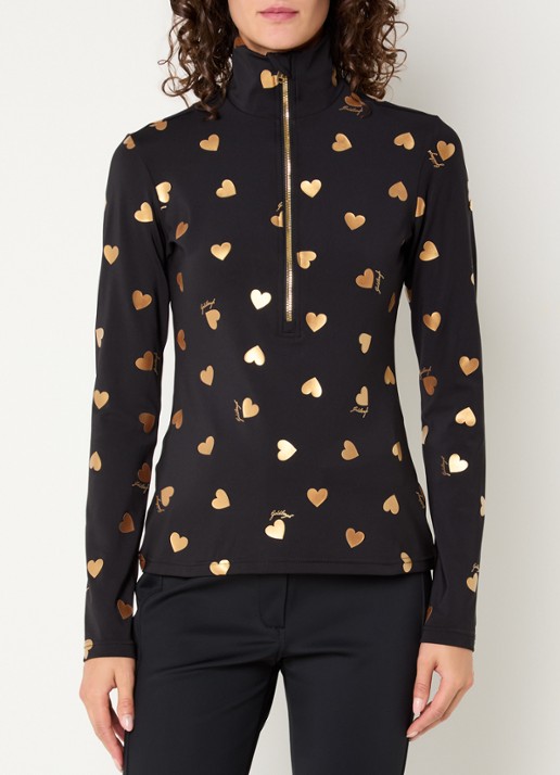 Goldbergh Aimi skipully met print en halve rits