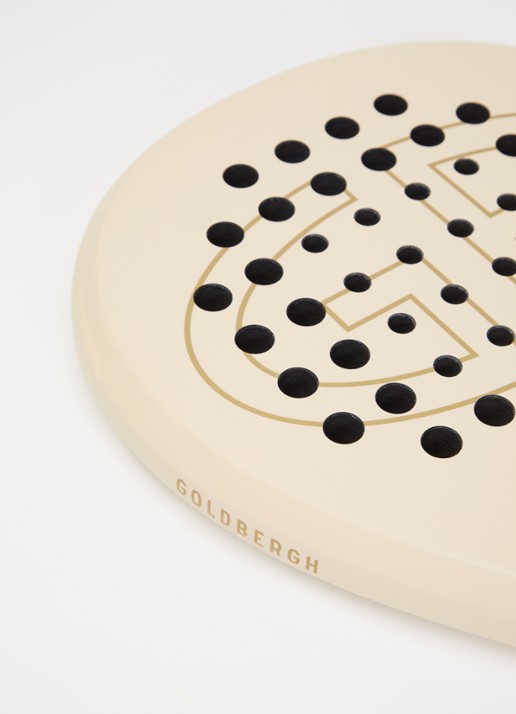 Goldbergh Block padel racket  - voorkant 2 beige