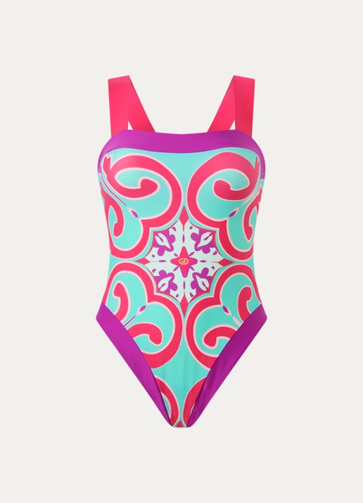Goldbergh Costella badpak met print en uitneembare padding