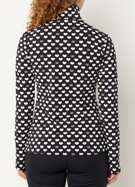 Goldbergh Cuori skipully met logoprint - achterkant 4 zwart