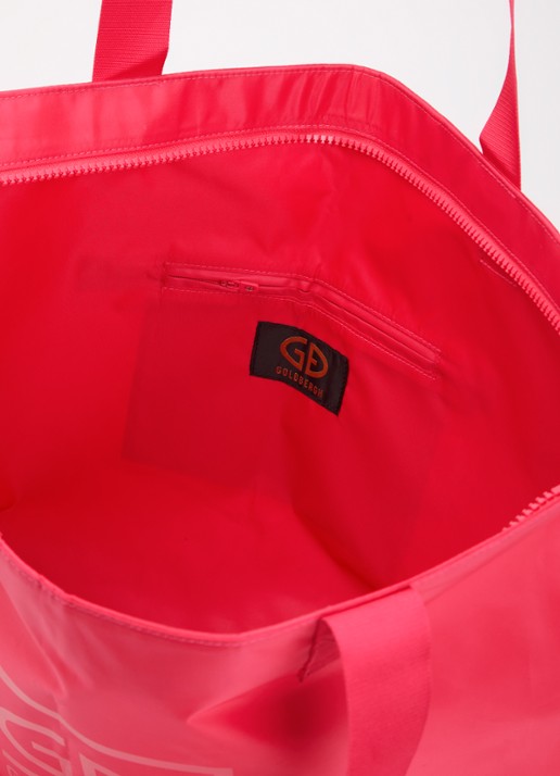 Goldbergh Famous shopper met logo - detail 3 roze