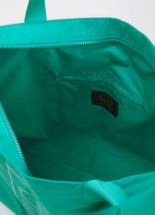 Goldbergh Famous shopper met logo - detail 3 turquoise