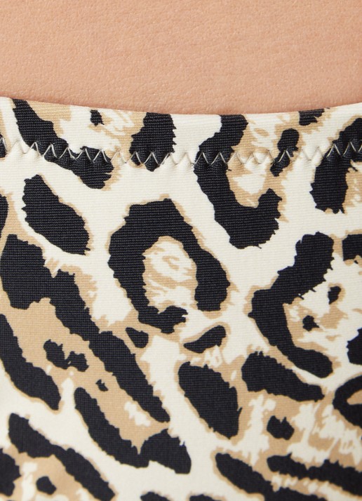 Goldbergh Froce bikinislip met panterprint - detail 4 beige