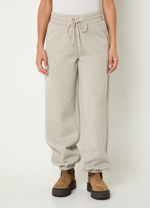Goldbergh Glimpse high waist tapered fit joggingbroek met lurex