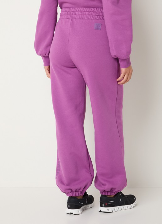 Goldbergh High waist tapered fit joggingbroek met steekzakken - achterkant paars