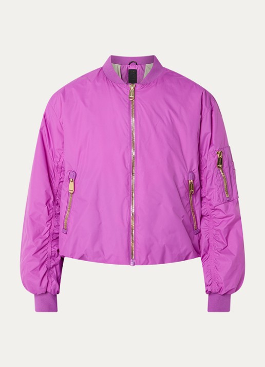 Goldbergh Isolana bomberjack met ritszakken  - voorkant 2 paars
