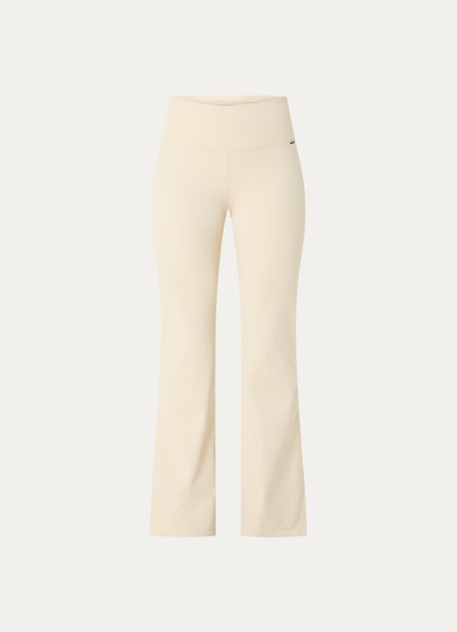 Goldbergh Lunge high waist flared fit legging - voorkant beige