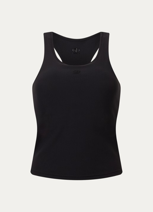 Goldbergh Manon singlet met medium support - voorkant 2 zwart