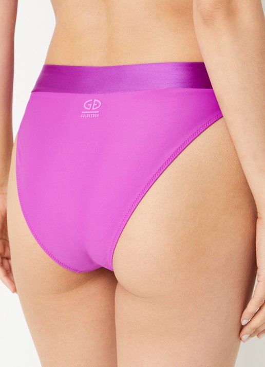 Goldbergh Oceane high waisted hipster bikinislip - achterkant paars