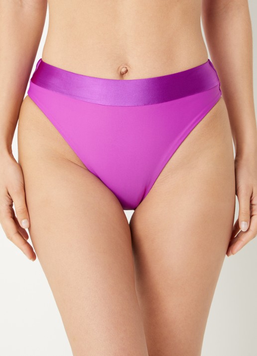 Goldbergh Oceane high waisted hipster bikinislip - voorkant 3 paars