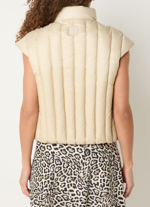 Goldbergh Orata gewatteerde bodywarmer met ritszakken - achterkant 4 creme