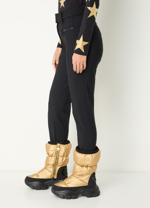 Goldbergh Paris high waist slim fit skibroek met ceintuur - detail 8 zwart