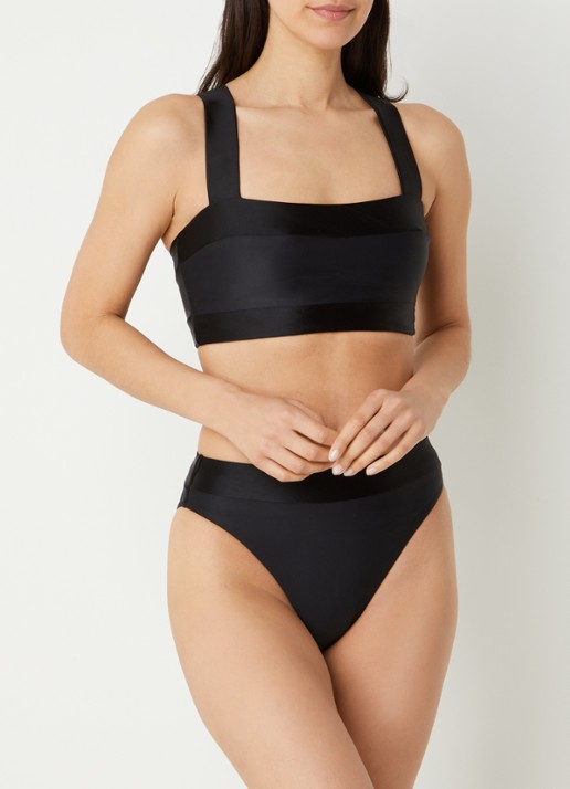 Goldbergh Plonge bandeau bikinitop met uitneembare vulling
