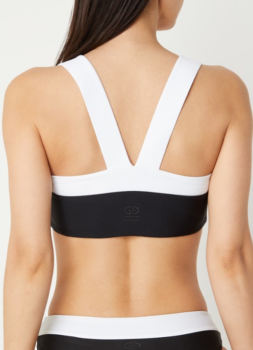 Goldbergh Plonge bandeau bikinitop met uitneembare vulling - achterkant multicolor