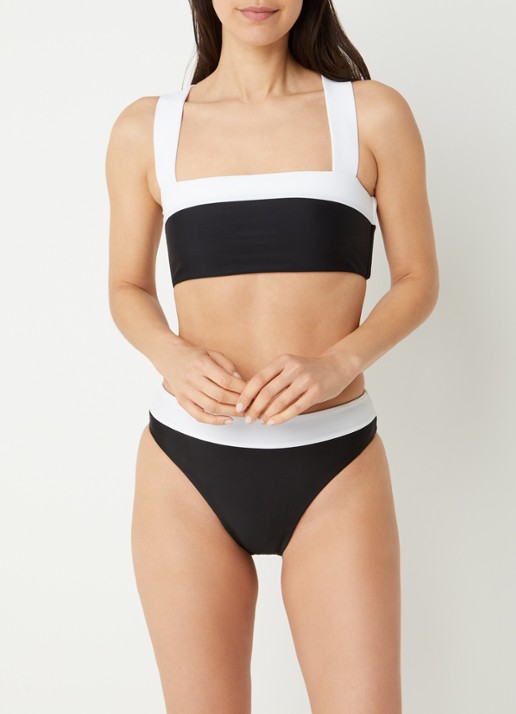Goldbergh Plonge bandeau bikinitop met uitneembare vulling