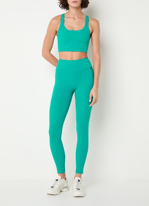 Goldbergh Serenza high waist slim fit legging - voorkant 5 turquoise