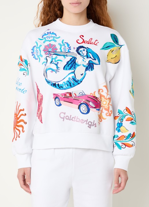 Goldbergh Sweater met front- en backprint