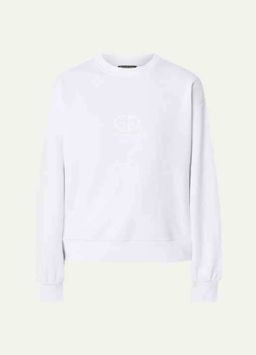 Goldbergh Sweater met logo - voorkant 2 wit