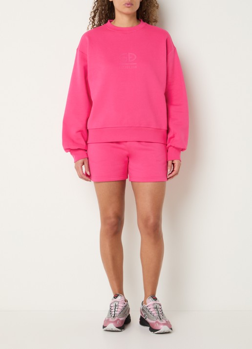 Goldbergh Sweater met logo - voorkant 2 fuchsia