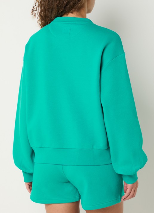 Goldbergh Sweater met logo - achterkant turquoise