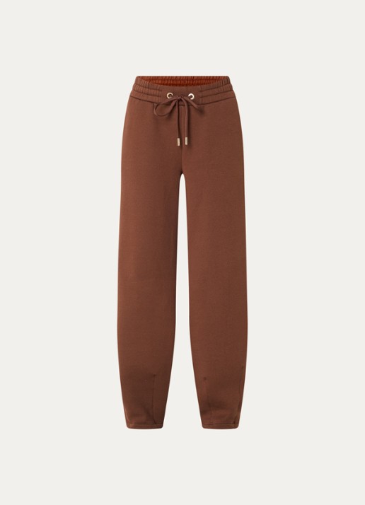 Goldbergh Toshi high waist straight fit joggingbroek met steekzakken