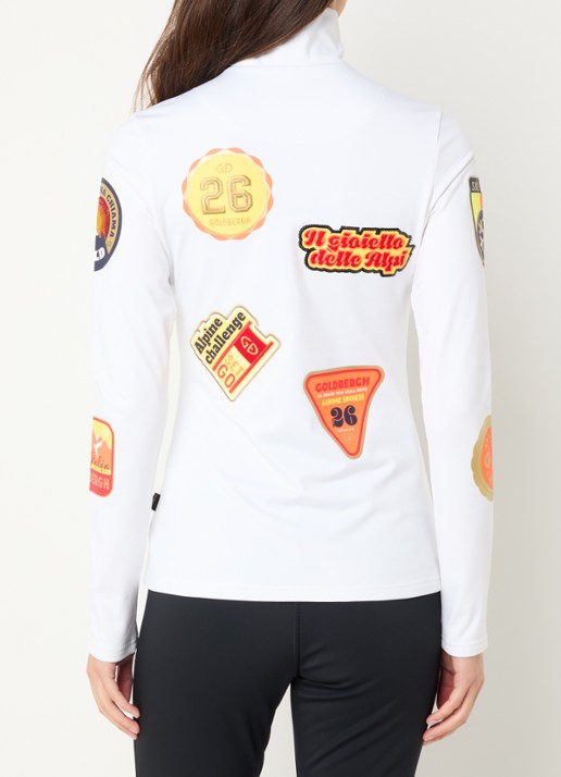 Goldbergh Triumph skipully met logoprint - achterkant 4 wit